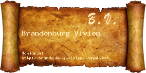 Brandenburg Vivien névjegykártya