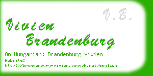 vivien brandenburg business card